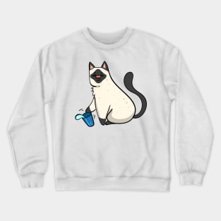 Water Spiller Cat - Siamese Crewneck Sweatshirt